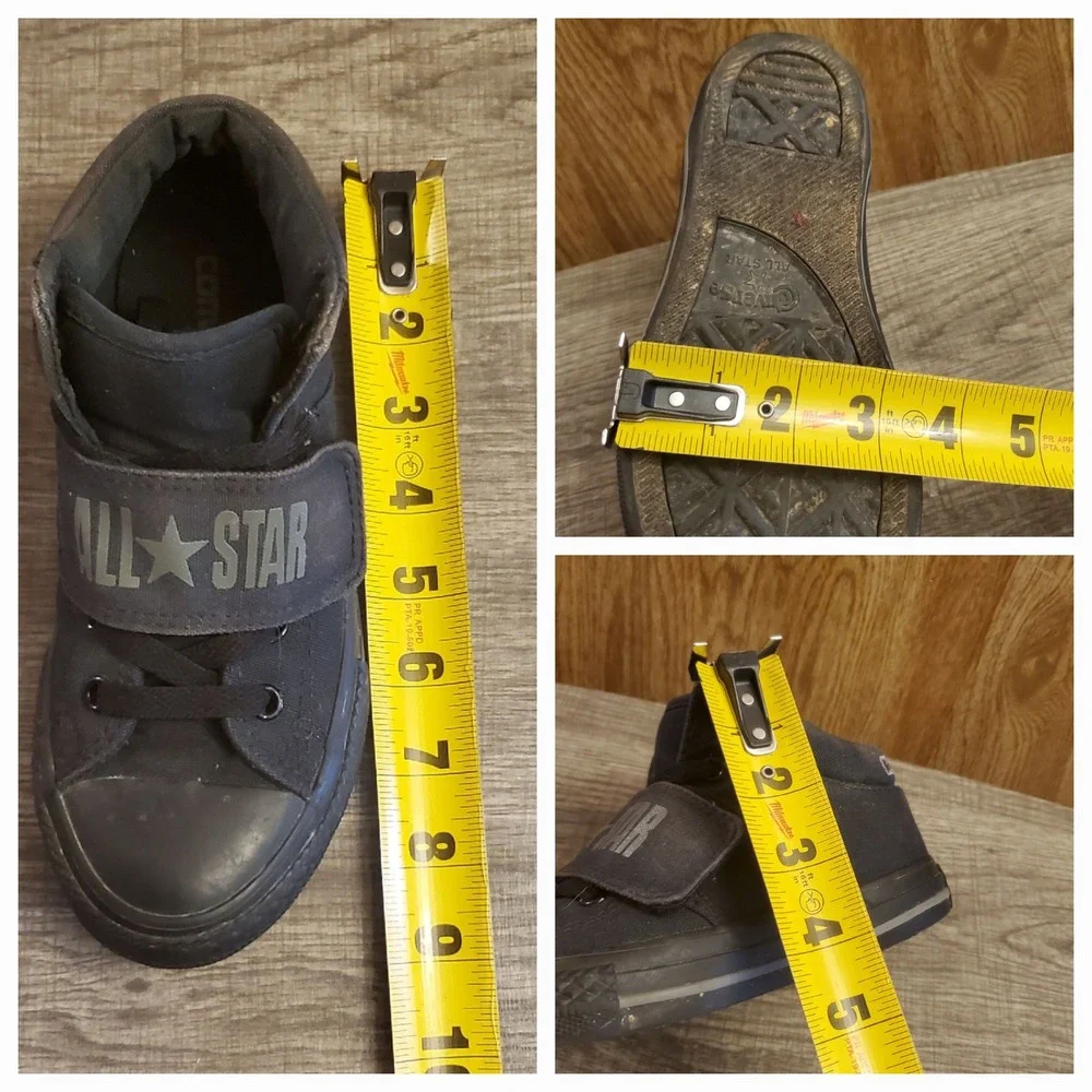 Converse All Star Mid Sneakers‎ Youth Size 1 Black